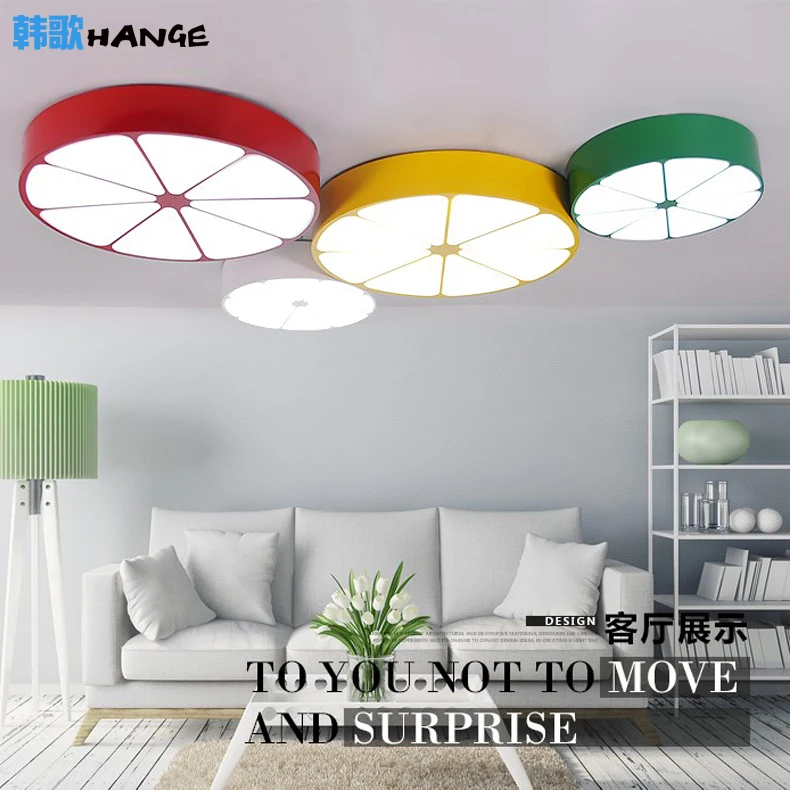 lamp Ceiling Lights personality creative lemon cartoon LED ceiling