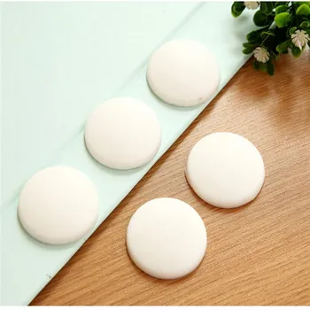 

MTGATHER White Door Stop Silicone Wall Protectors Guards Self Adhesive Door Handle Bumper Stoppers Prevent Damage Top Quality