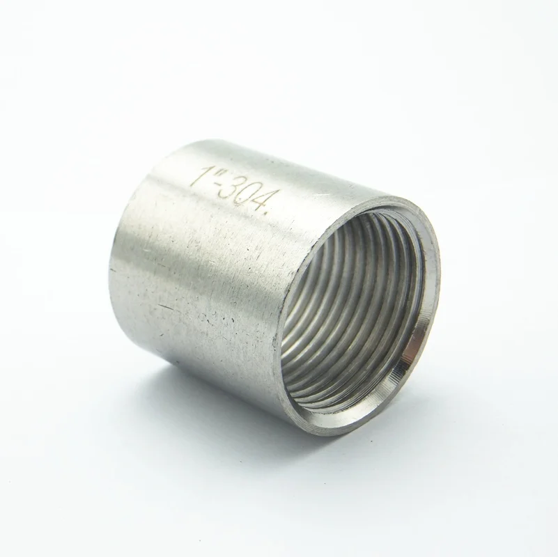 1 1/2" BSP Equal Female Thread 304 Stainless Steel Threaded Socket Pipe