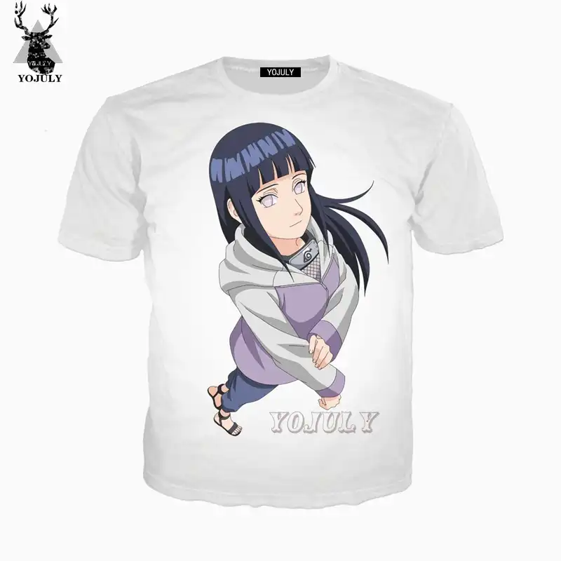 3dプリントtシャツアニメナルトかわいいガール日向ヒナタtシャツ男性服原宿グラフィックtシャツメンズレディースtシャツ Aliexpress