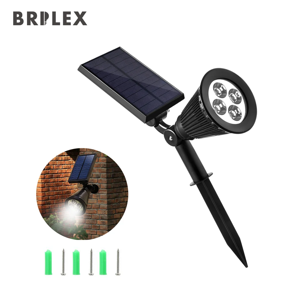

BRILEX Solar Lamps Rechargeable Solar Lamp Landscape Solar Light Automatic On/Off Sensor Garden Driveway Yard Outdoors Lights.