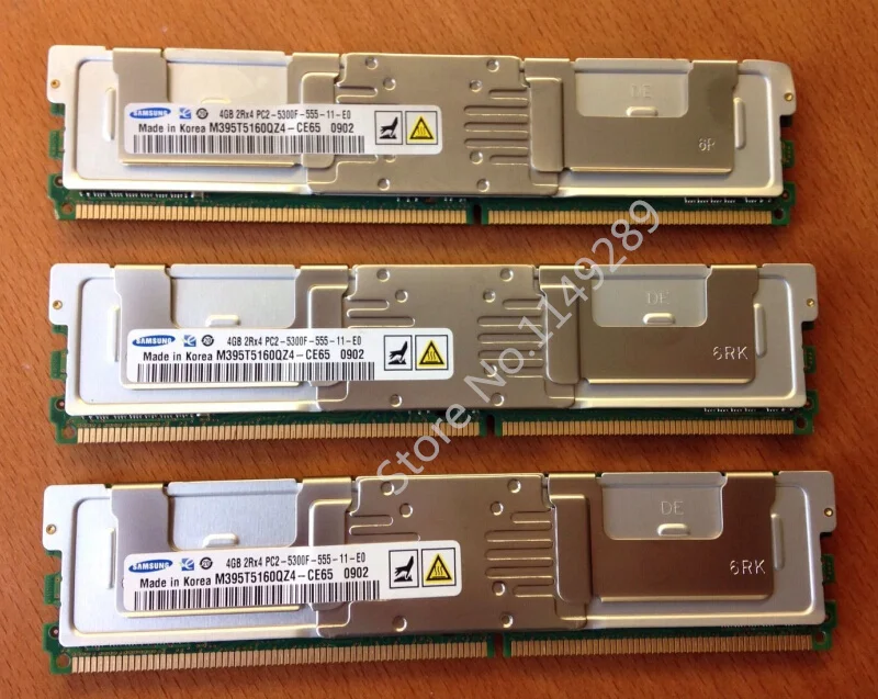  For samsung  4GB 8GB 16GB DDR2 4G 667MHz 2Rx4 PC2-5300F ECC FBD Server memory FB-DIMM RAM 