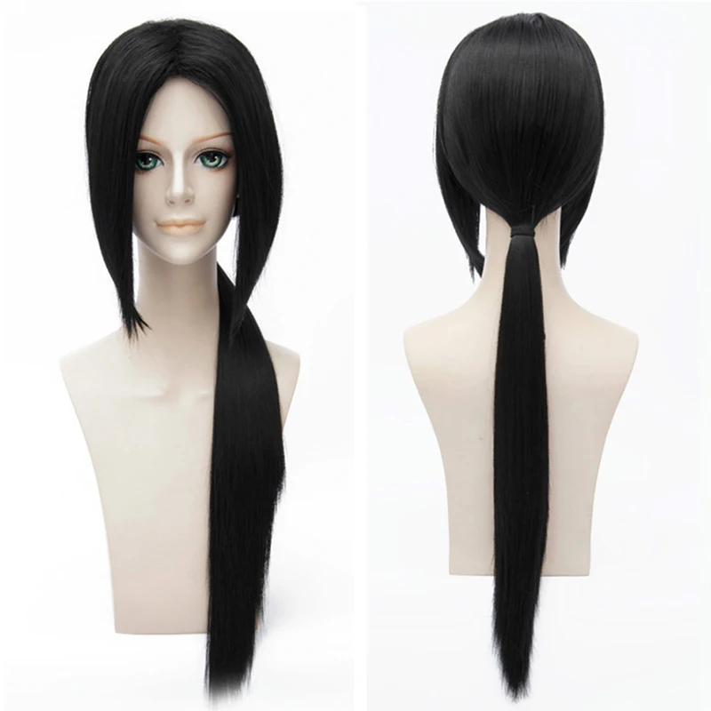 HAIRJOY синтетические волосы косплей парик Skunks Aph черный наруто APH Yao Uchiha костюм Итати парики 80 см Длинные