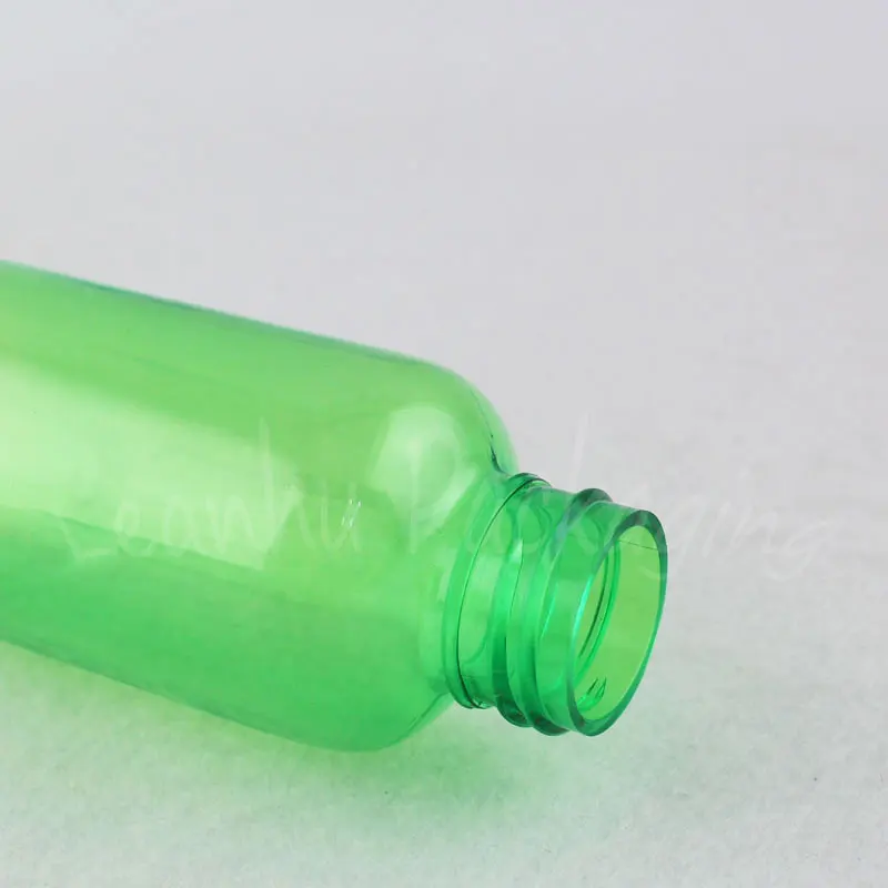 75 мл Зеленая Круглая плечевая пластиковая бутылка, 75CC макияж суб-розлива, шампунь/пластиковый косметический контейнер(50 шт./лот