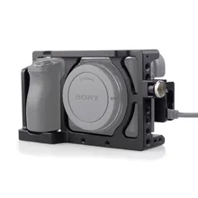 ACCSTORE Camera Cage Stabilizer with HDMI Cable Clamp for Sony A6000/ A6300/ A6500/ ILCE-6300/ ILCE-6500/ NEX7 DSLR Cage Kit-504
