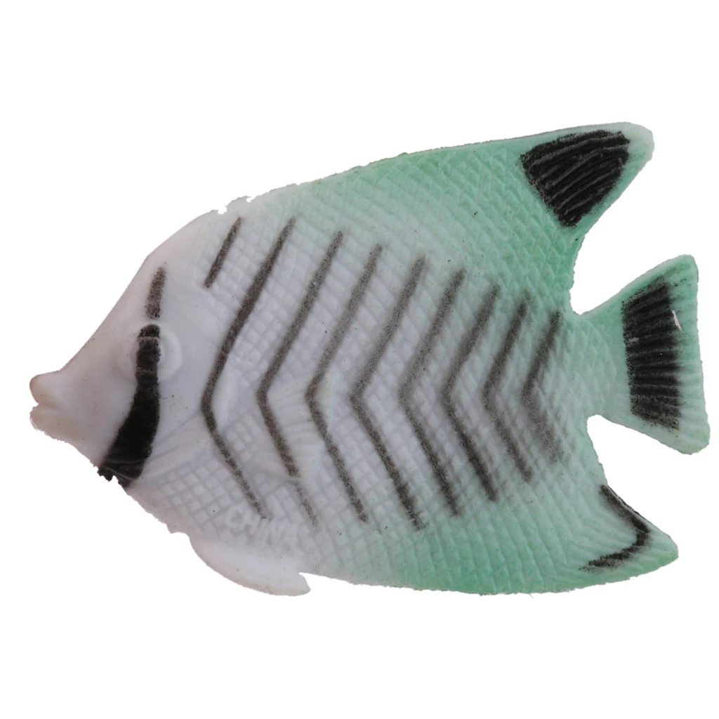 12x Plastic Tropical Angel Fish Sea Animal Kids Party Toys Aquarium Ornament