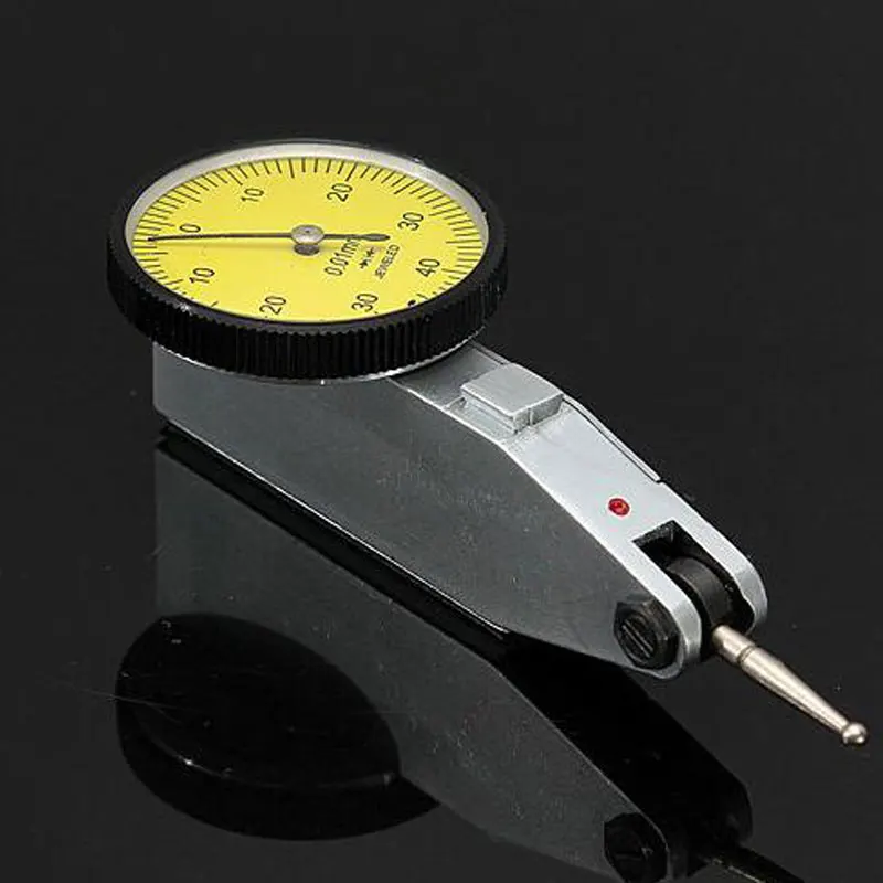Точная 0-0,8 мм Циферблат Тесты индикатор 0,01 мм Точность метрика с ласточкин хвост рельсы 32 мм измерения с случае