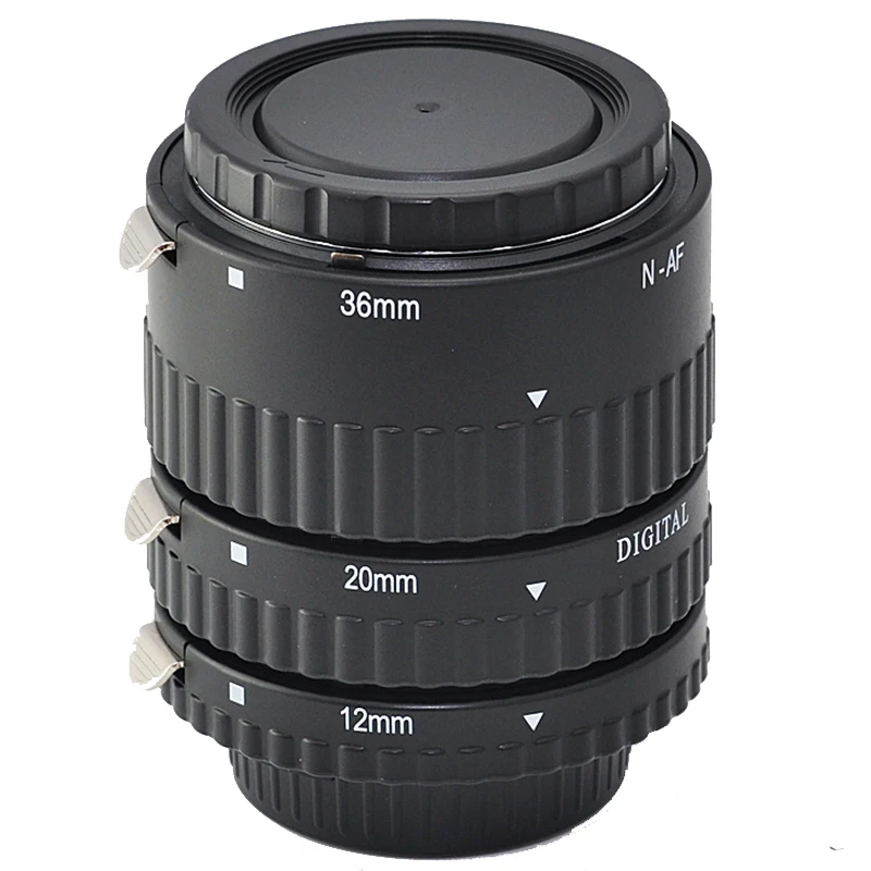 Auto Focus Metal AF Macro Extension Tube Set for Nikon D850 D750 D610