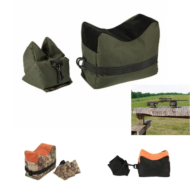 

Portable Shooting Rear Gun Rest Bag Set Front&Rear Rifle Target Hunting Bench Unfilled Stand Tactical Hunting Accessories