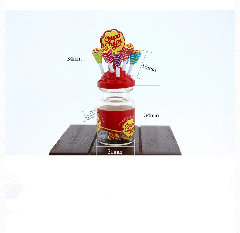 1/12 банка для конфет с конфетами миниатюрный леденец для кукольного домика Декор Игрушки Кухня Аксессуары для конфет магазин десерт сахар украшения