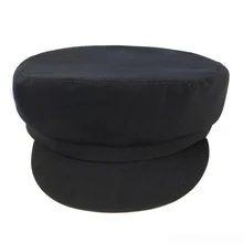 HT1840, весенне-осенний берет, головные уборы для мужчин и женщин моряк, капитан, кепка, мужской женский берет, черная плоская армейская Кепка, хлопковые береты, газетная Кепка