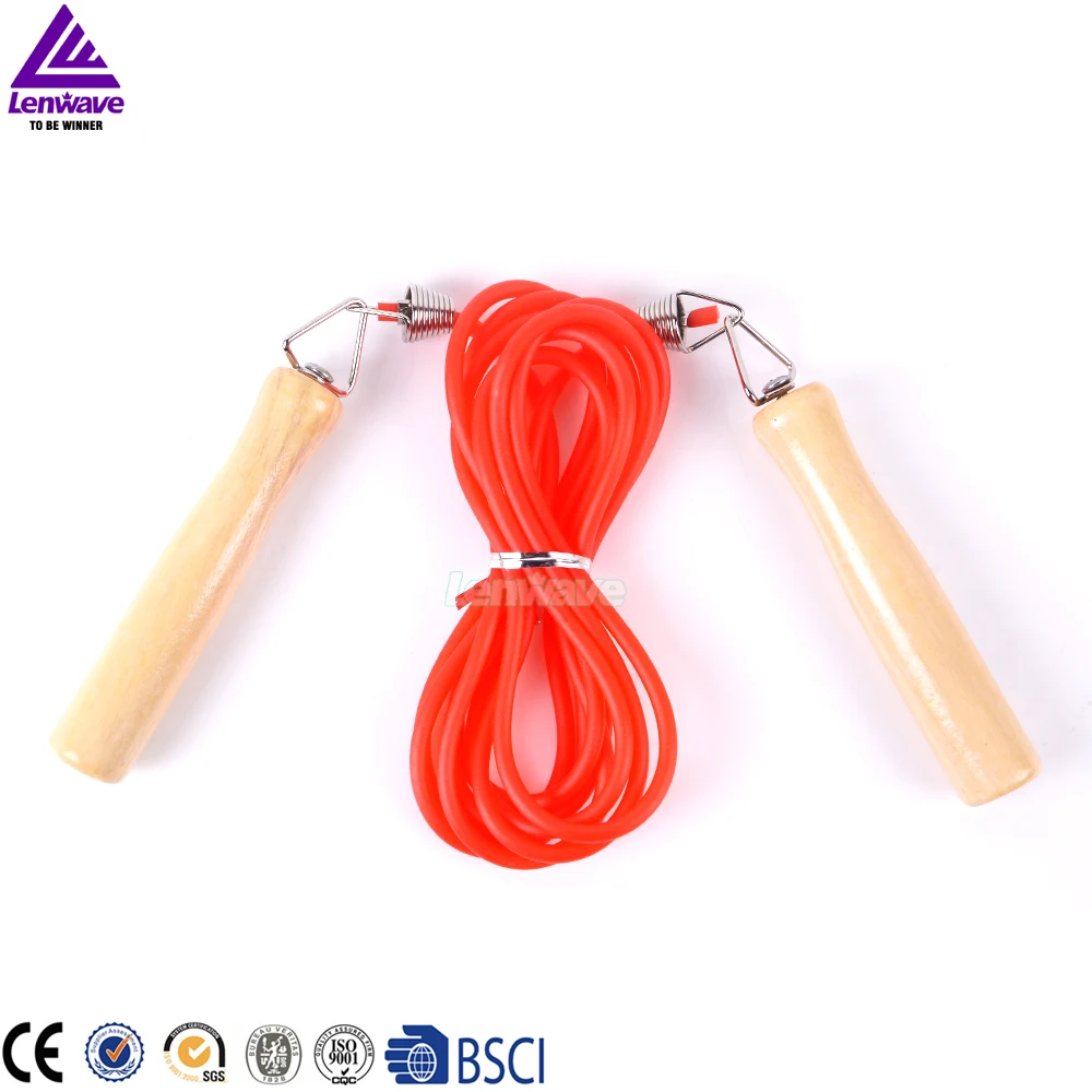 Wooden handle rope skipping Crossfit fitness equipment high quality