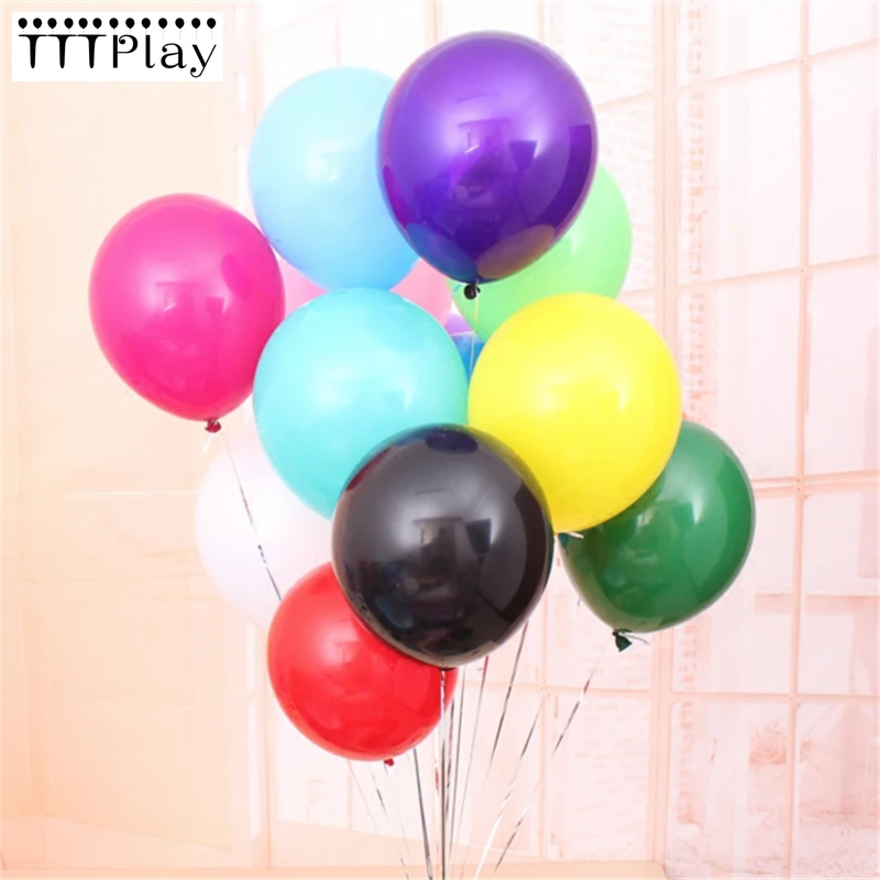 

10pcs/lot 10 inch Latex Balloons Wedding Party Decoration Balloons Happy Birthday Party Inflatable Helium Air Balls Thick 2.2 g