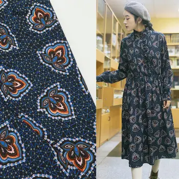 

JaneYU spring And Summer New Style Of Literature And Art Retro-style Baitao Breathable Chiffon Diy Dress Fabric