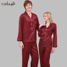 М-XXXL плюс Размеры высокое качество пара пижамный комплект с длинным рукавом сезон: весна–лето атласные пижамы Для женщин пижамный комплект атласные пижамы e1263