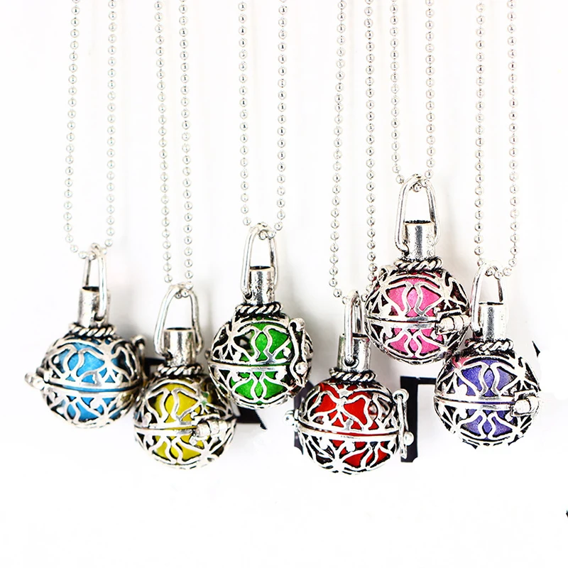 Aromatherapy Necklace Women Aroma Perfume diffuser Locket Pendant