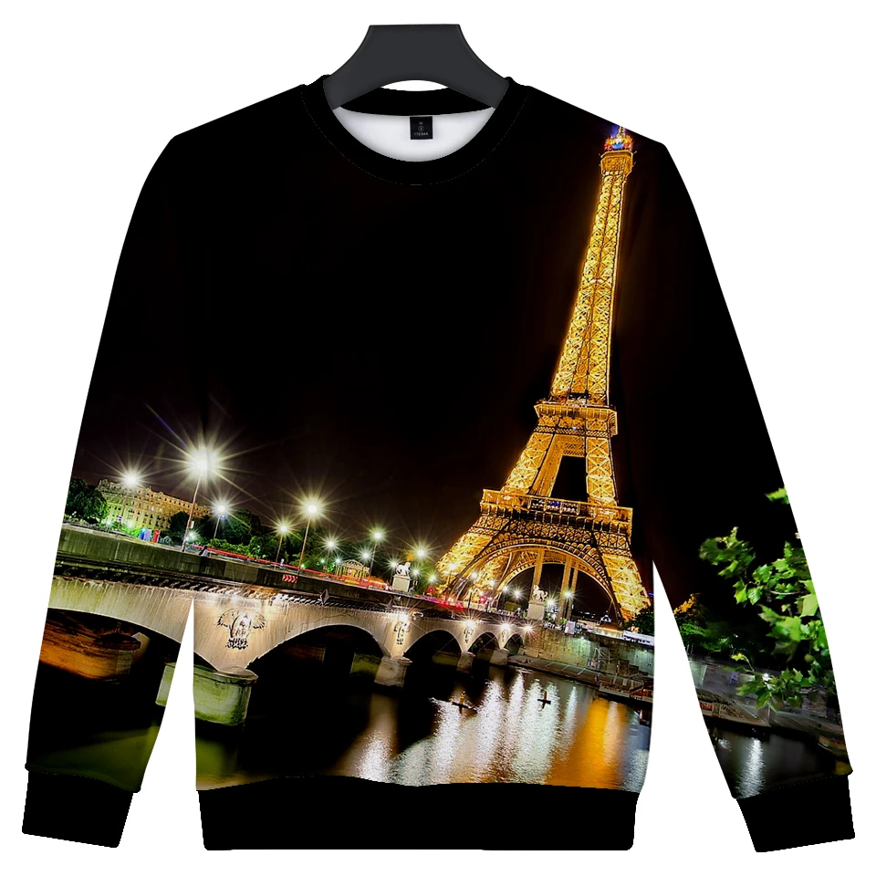 wellcoda Paris Landmark City Mens Sweatshirt Landmark Casual Jumper wellcoda Paris Landmark City Mens Sweatshirt Landmark Casual Jumper