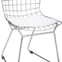 Детский стул с проволокой, детский стул Bertoia, детский стул, минималистичный современный столик для кормления малыша, современный классический дизайн, популярный хромированный стул