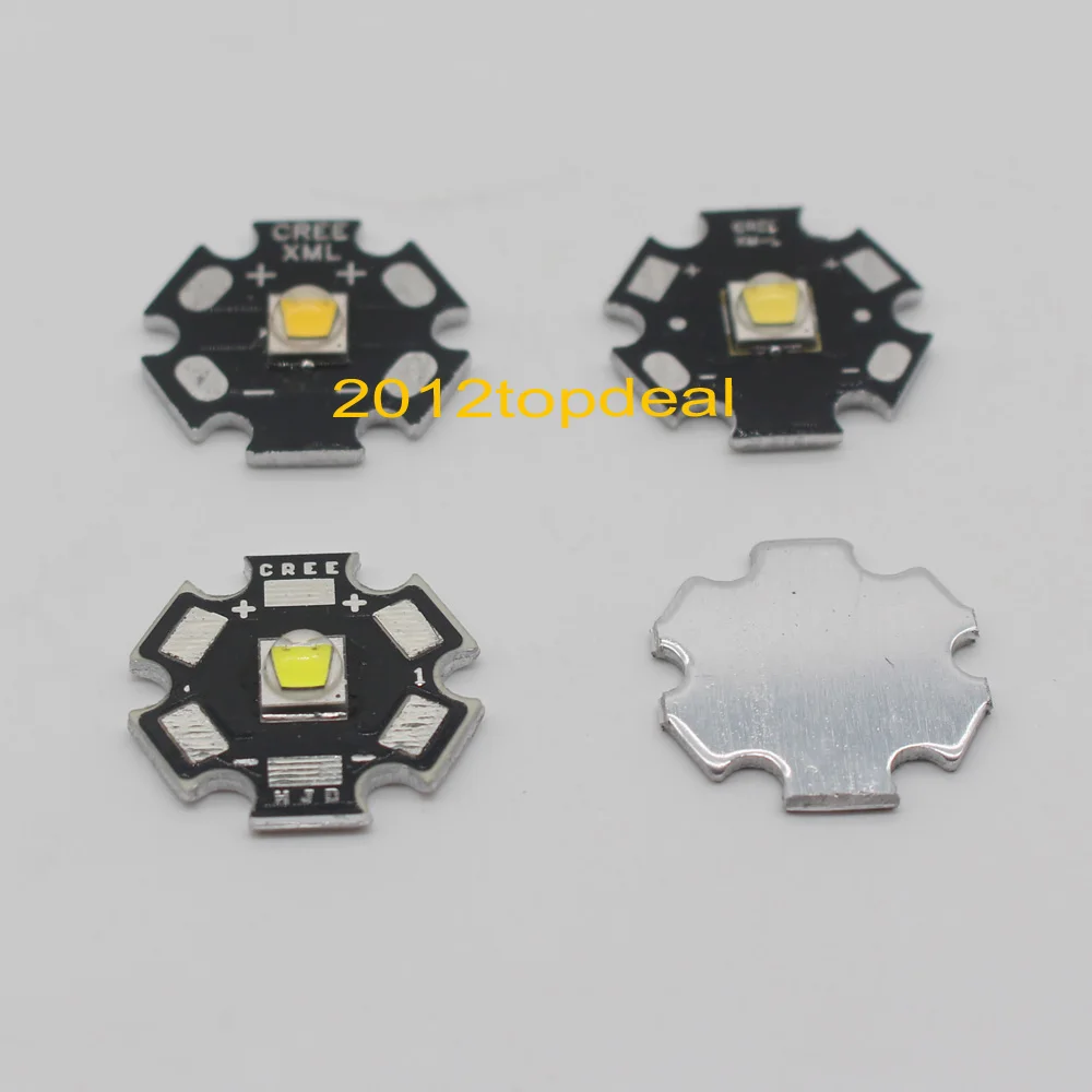 1 PCS CREE XML2 XM-L2 LED T6 U2 10W WHITE Neutral White Warm High Power Emitter with 12mm 14mm 16mm 20mm PCB for DIY | Лампы и