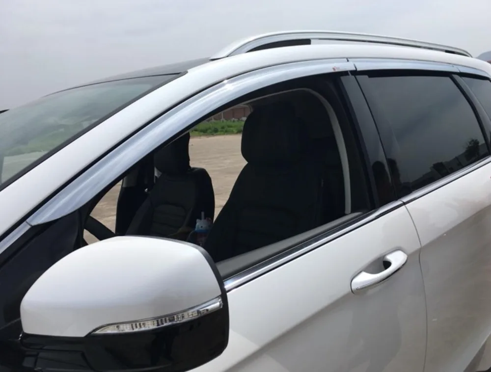 Козырёк для окна Ford Edge 2015 2016 2017 2018|Хромирование| |