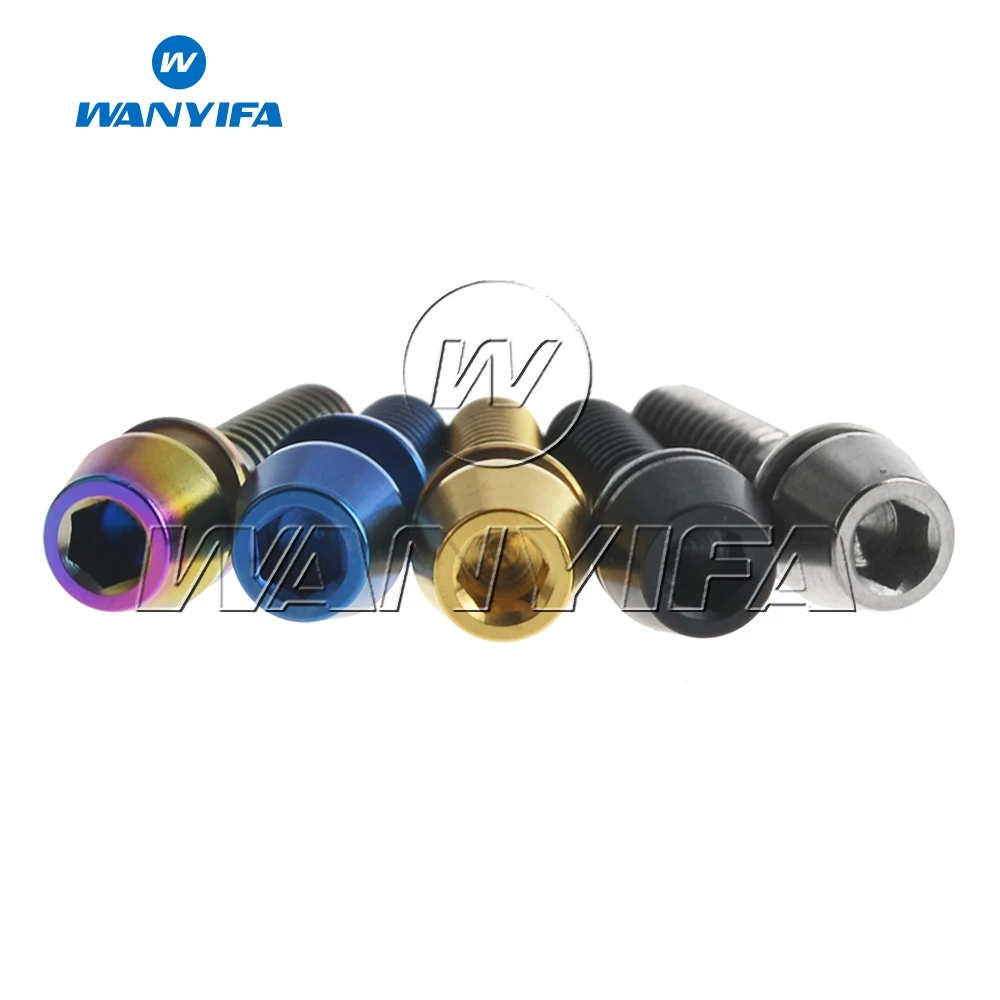 Титановый Wanyifa Ti Болт M4x15.3mm шестигранные винты с гайками для Ritchey C260 велосипедный
