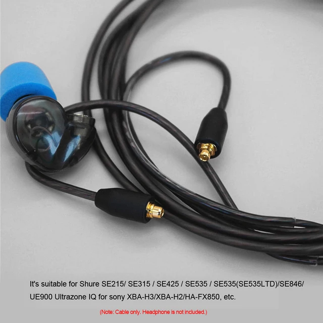 3.5mm Wired Headphone Audio Cable Replacement Earphones MMCX