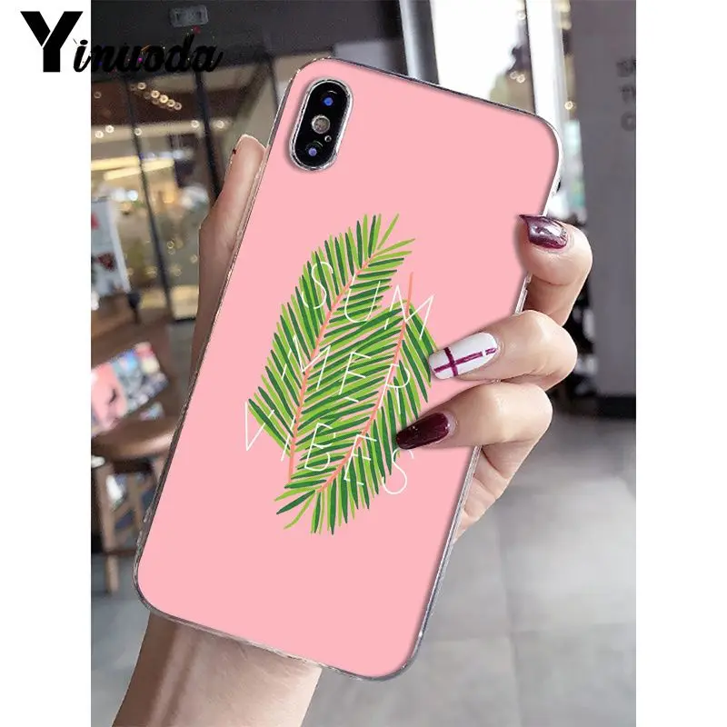 Yinuoda بارد في الصيف لينة سيليكون شفاف الهاتف حقيبة لهاتف أي فون 5 5Sx 6 7 7 زائد 8 8 زائد X XS ماكس XR