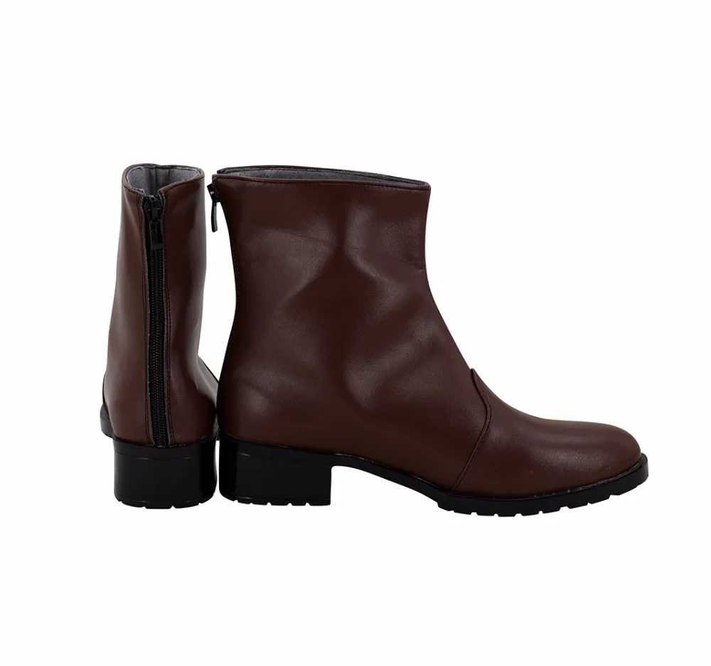 JoJo's Bizarre Adventure Noriaki Kakyoin Cosplay Boots Brown Shoes (3)