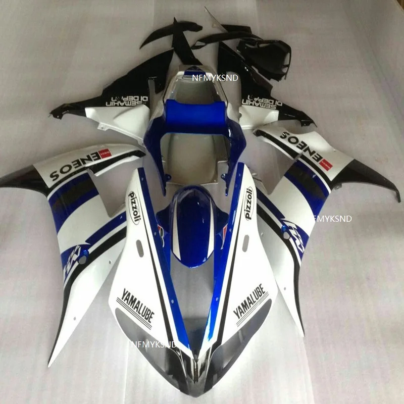 Nn-Motorcycle Fairings Fit For Yamaha white YZF R1 2002 2003 ABS blue Plastic Injection Mold Bodywork Fairing YZFR1 02 03 | Автомобили и