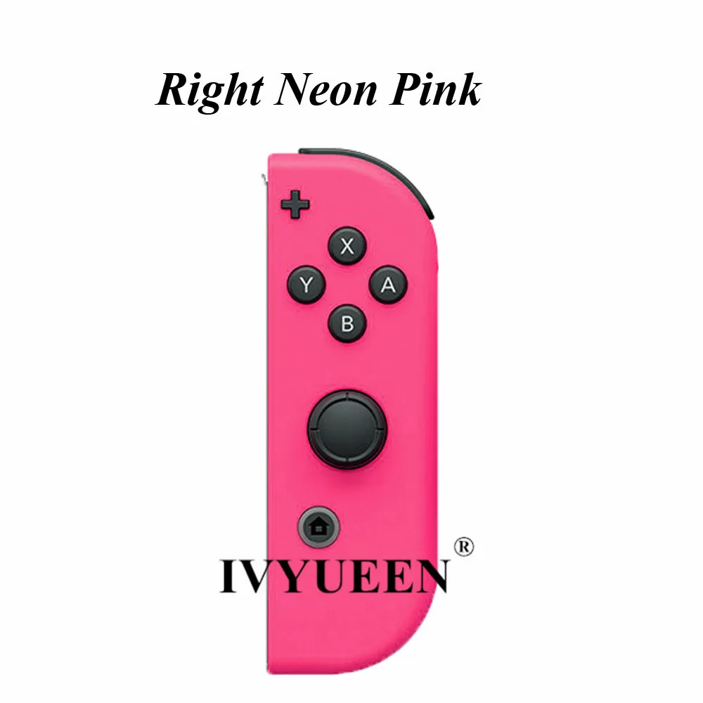 Чехол-накладка IVYUEEN для Kind Switch NS Joy Con с корпусом, зеленый, желтый, розовый, левый/правый джойстик, чехол для контроллера, аксессуары для игр