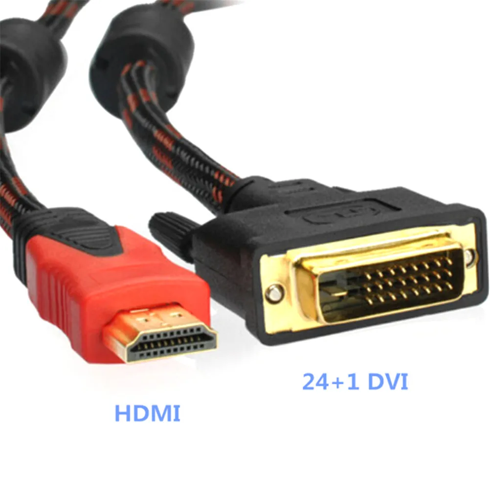 1,5 м 5FT DVI-D мужчина к HDMI FNRG кабель высокого Скорость HDMI DVI цифровой аудио кабель