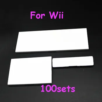 

100sets Plastic Door Slot Cover Lid For Nintendo Wii Console System Repair Black White