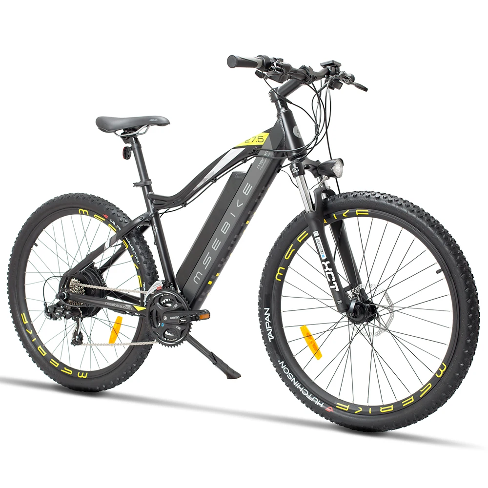 Msebike 27," для электрического велосипеда, 400W 48V 13Ah сильный Мощность, гидравлические дисковые тормоза, 5 PAS горный велосипед ребёнка ройялас ЖК-дисплей Дисплей