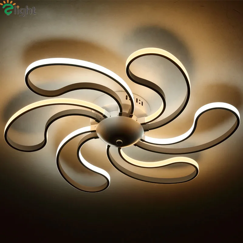 

Nordic Simple Windmill Aluminum Led Ceiling Chandeliers Lustre Acrylic Bedroom Dimmable Led Chandelier Lighting Lights Fixtures