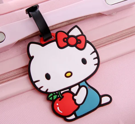 Kawaii New Lady S 11 5cm Silicone Rubber Travel Pad Luggage Kawaii New Lady S 11 5cm Silicone Rubber Travel Pad Luggage Tag Cards Label Name Tags In Card Id Holders From Bags On Aliexpress