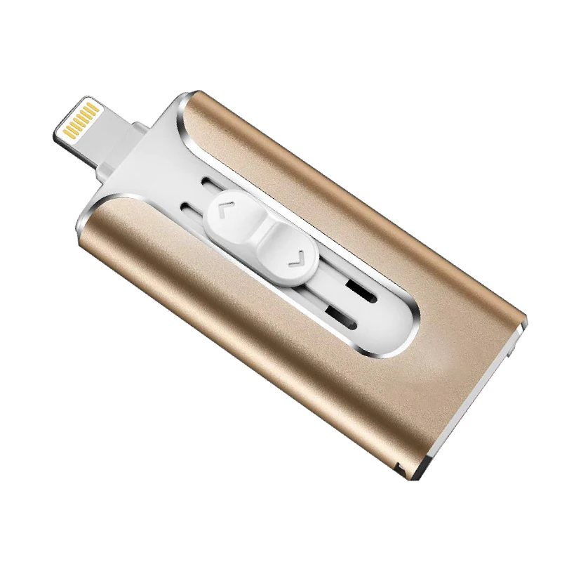 Metal USB Flash Drive 128gb OTG Pen Drive 32gb 64gb Usb 3.0 Flash Disk for iPhone X/8 Plus/8/7 Plus USB Memory Stick