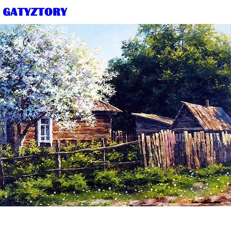 

GATYZTORY Frame Home Garden DIY Painting By Number Modern Wall Art Canvas Painting Acrylic Paint By Numbers For Home Decors Arts
