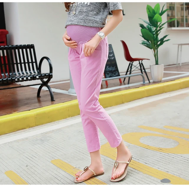 high waisted maternity trousers