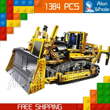 

1384pcs New Techinic Remote Controlled Motorized Bulldozer 20008 DIY Model Building Kit Blocks Gifts Toys Compatible with Lago