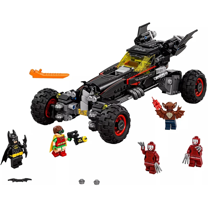 

Batman Series The Batmobile Movie DC Three Different Modes Wheels 5 Figures Building Blocks Toys Compatible Super Heroes Sets
