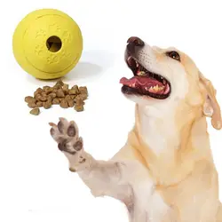Игрушка собака жевать диспенсер утечки Еда играть в мяч резиновый мяч интерактивный питомец зубные разработка зубов игрушка