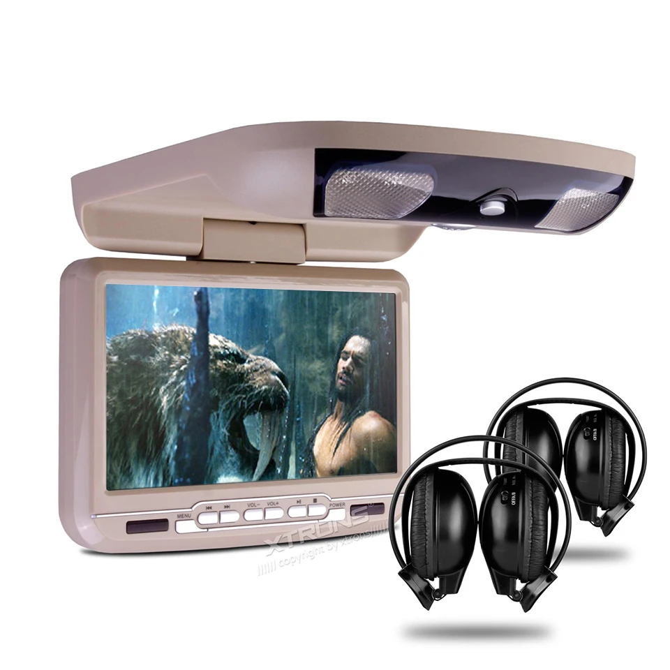 Top 9" Flip Down Car DVD Player Roof Mounted Monitor Support 32 Bits Game Ceiling Radio Stereo Swivel Function USB SD Overhead Video 1 Top 9" Flip Down Car DVD Player Roof Mounted Monitor Support 32 Bits Game Ceiling Radio Stereo Swivel Function USB SD Overhead Video 1