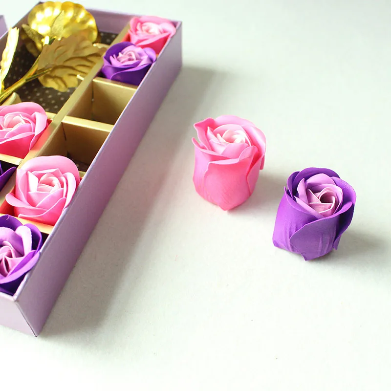 Valentine's day roses flowers artificial wedding party gift box flowers  (8)