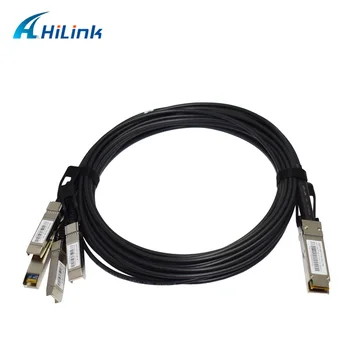 

2PCS Of QSFP-4SFP10G-CU3M Compatible 40G QSFP+ DAC Breakout Cable 30AWG 3M