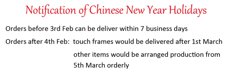 CNY notification details