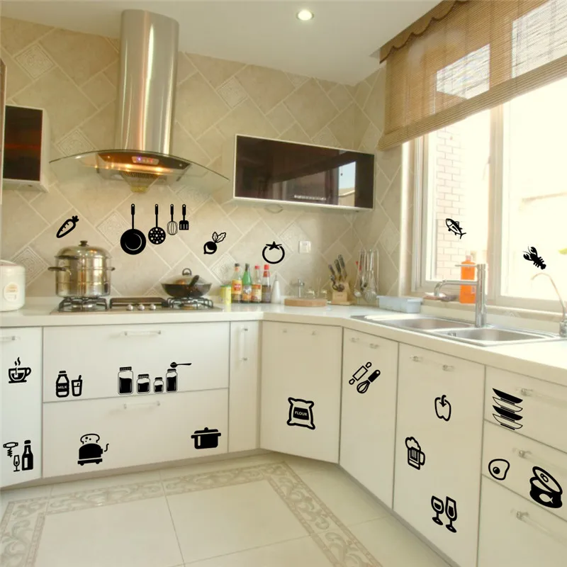 Online kopen wholesale keuken muurstickers uit china keuken ...