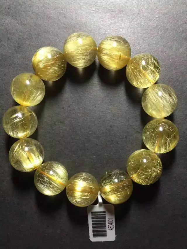 

huij 001671 New stock natural rutilated transparent quartz crystal bracelets