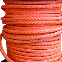 16 мм x 50 м оранжевый синтетический СВМПЭ лебедка веревка буксировочный трос для ATV/UTV/4x4/внедорожные аксессуары