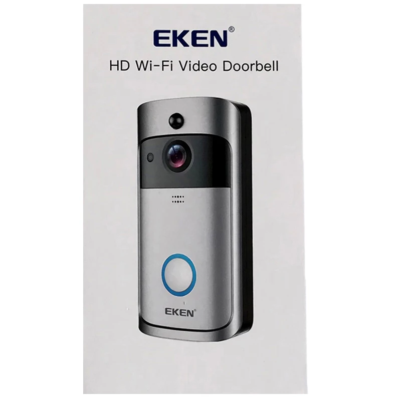 Оригинальный умный беспроводной дверной звонок EKEN V5 с Wi Fi глазной записью