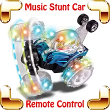 New Coming Gift RC Stunt Car Music Racing Truck Cars Remote Control Toys Dump Dance Electric Machine Speed Vehicle Off-road Car
